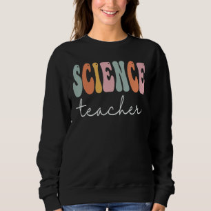 Wissenschaftslehrer Retro Groovy Frauen glückliche Sweatshirt