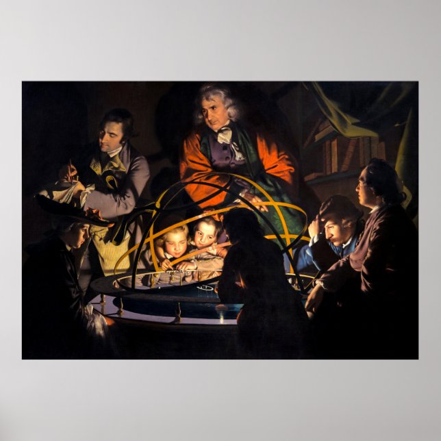 Wissenschaftslehrer und Ordensmodell Sonnensystem Poster (Vorne)