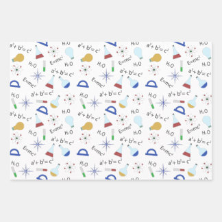 Wissenschaftsliebhaber Geschenkpapier Set