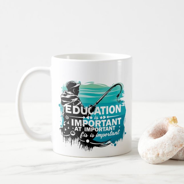 Wissensfang: Die Bedeutung der Bildung Kaffeetasse (Mit Donut)