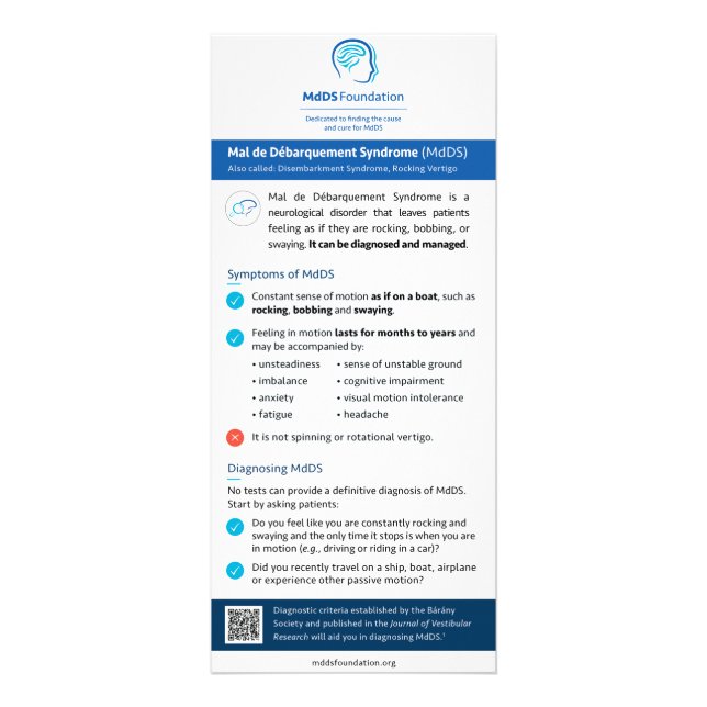 Wissenskarte, MdDS-Informationen für Ärzte Werbekarte (Vorne)