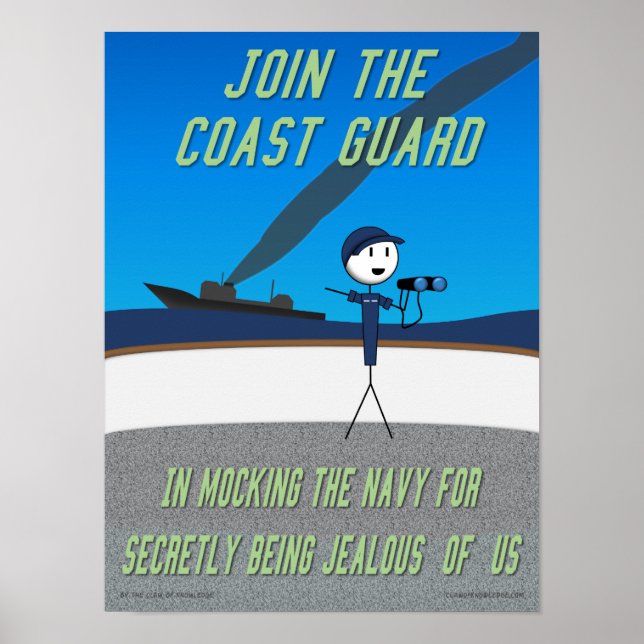 Wissensklausel "Join the Coast Guard" Poster (Vorne)