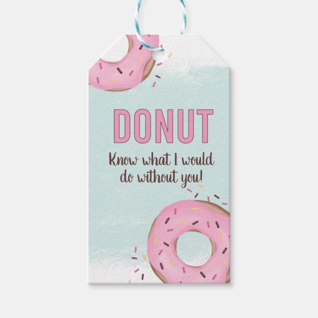 Wisst nicht, was ich ohne euch tun würde geschenkanhänger (Vorderseite)