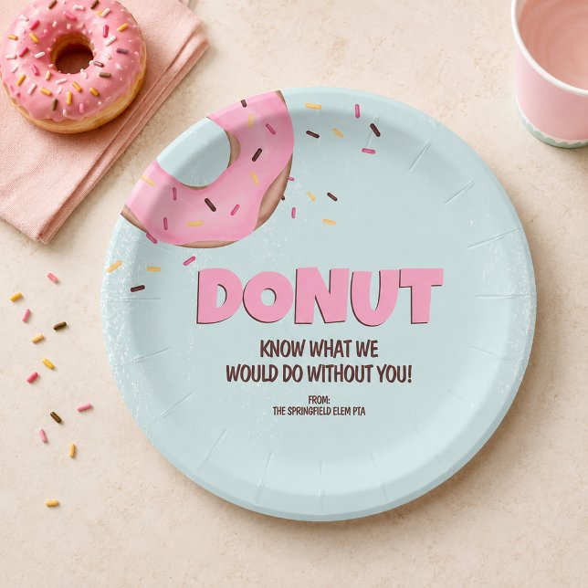 Wisst nicht, was ich ohne euch tun würde pappteller (Donut Know What I Would Do Without You Paper Plates)