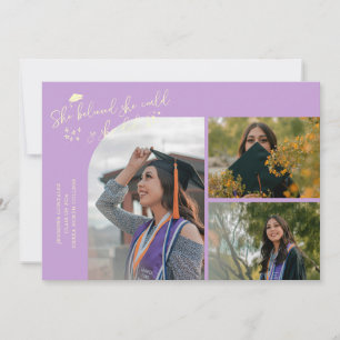 Wisteria-Absolventin Sie glaubte Multi-Foto Ankündigung