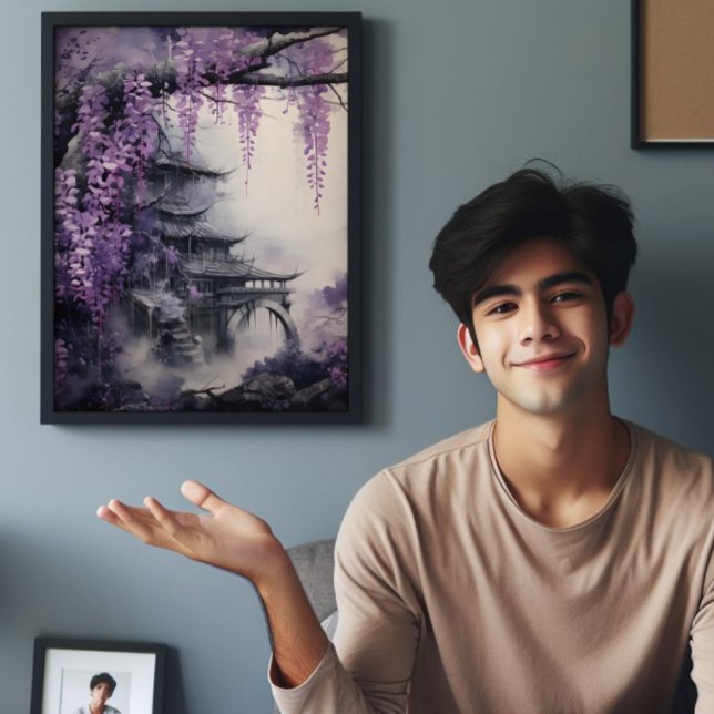 Wisteria Ancient Tempel Fotodruck (Von Creator hochgeladen)