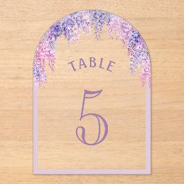 Wisteria Arch First Communylic Acrylic Tischnummer
