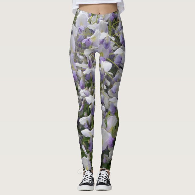 Wisteria Big Blume Legende Leggings (Vorderseite)