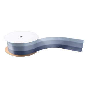Wisteria-Blues blaue Ombre Tonal Streifen Satinband