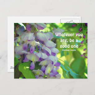 Wisteria Blume Attitude  Postkarte