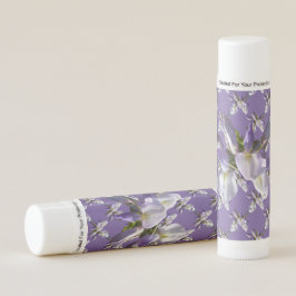 Wisteria Blume Muster Kust. Lip Balm