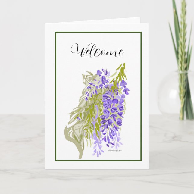 Wisteria card dankeskarte (Vorderseite)