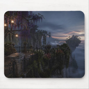 Wisteria Cliff Laternen Gothic-Mauspad Mousepad