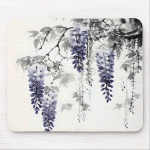 Wisteria Color Ink Painting Mousepad