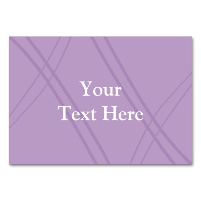 Wisteria Crissed Crossed Tischnummer (Rückseite)