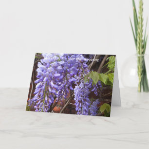 Wisteria Editable Greycard Karte