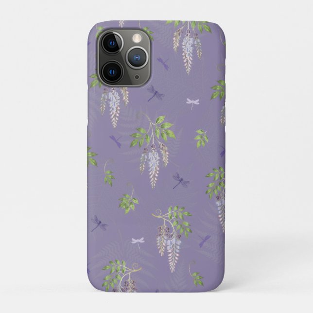 Wisteria, Farne und Libellen Case-Mate iPhone Hülle (Rückseite)