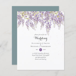 Wisteria Floral Garden Lavender Wedding Sage