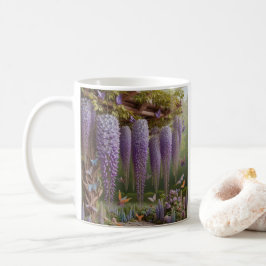 Wisteria Floral Lila Kaffeetasse