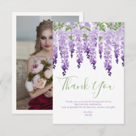 Wisteria Foto | Bat Mitzvah Dankeskarte