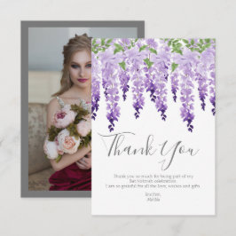 Wisteria Foto | Bat Mitzvah Dankeskarte