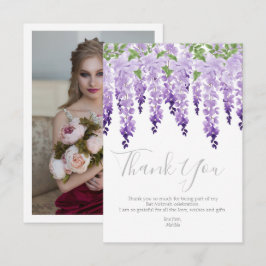 Wisteria Foto | Bat Mitzvah Dankeskarte