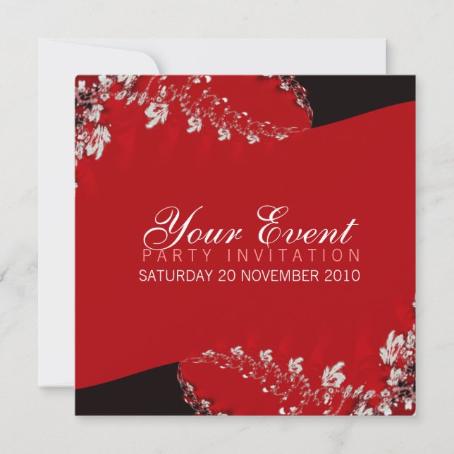 Wisteria Fraktal Einladungen (Vorderseite)