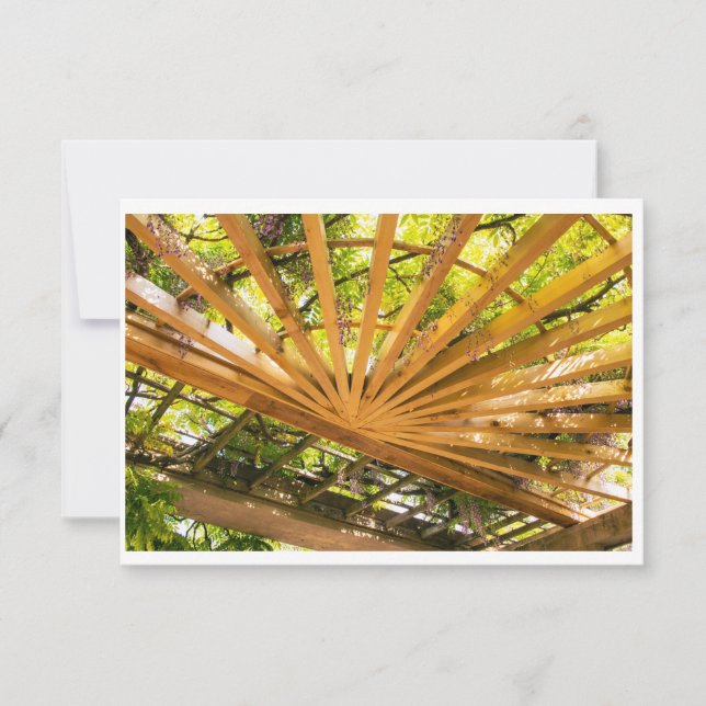 Wisteria Garden Card Dankeskarte (Vorderseite)