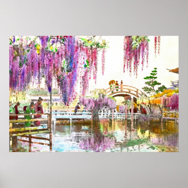 Wisteria Garten 1908 Poster (Vorne)