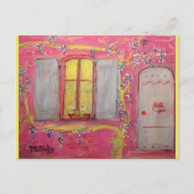 Wisteria-Hütte Postkarte (Vorderseite)