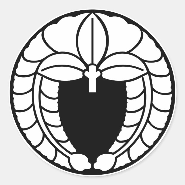 Wisteria in Reiskuchen Runder Aufkleber (Vorderseite)