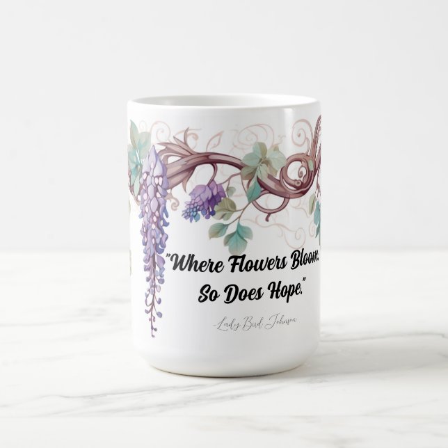 Wisteria Lady Bird Quote Tasse (Mittel)