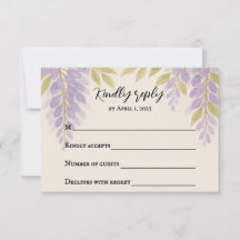 Wisteria Lane RSVP Card