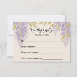 Wisteria Lane RSVP Card Karte