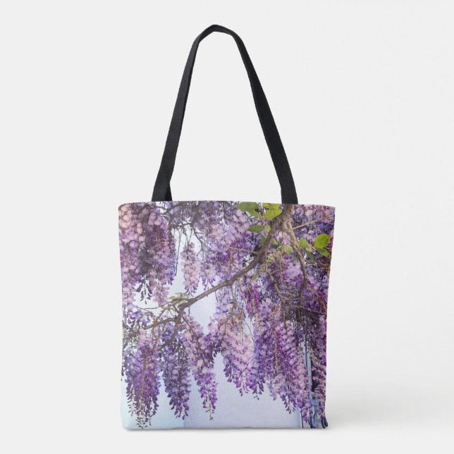 Wisteria-Liebhaber-Taschen-Tasche (Rückseite)