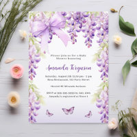 Wisteria lila Blumen Schmetterlingsbogen Babydusch