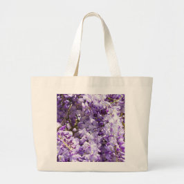 Wisteria Lila Floral Blossom Tree Violet Jumbo Stoffbeutel