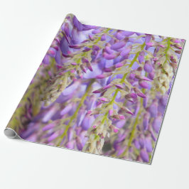 Wisteria Lila Floral Blossom Tremola Geschenkpapier