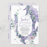 Wisteria Lila Watercolor Baby Show by Mail