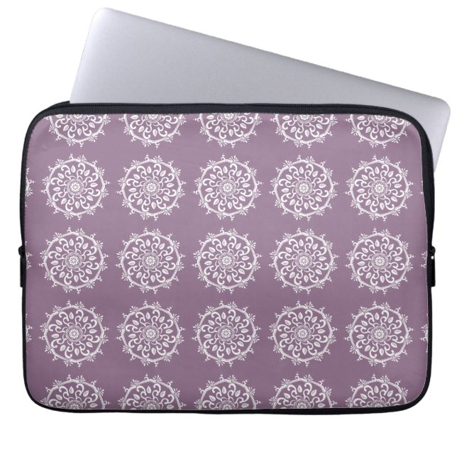 Wisteria Mandala Laptopschutzhülle (Vorderseite)
