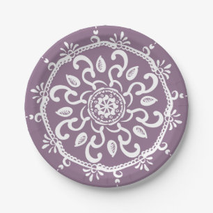 Wisteria Mandala Pappteller