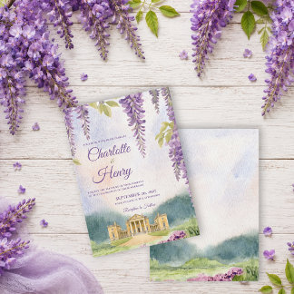 Wisteria Manor Estate Gartenhochzeit Einladung