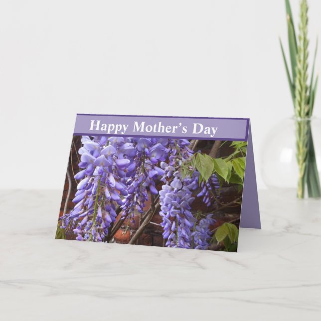 Wisteria Mother's Day Karte (Vorderseite)
