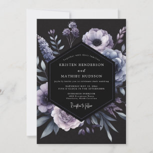 Wisteria Noir Hochzeit Einladung