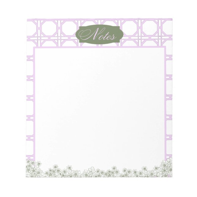 Wisteria Notepad Notizblock (Vorderseite)