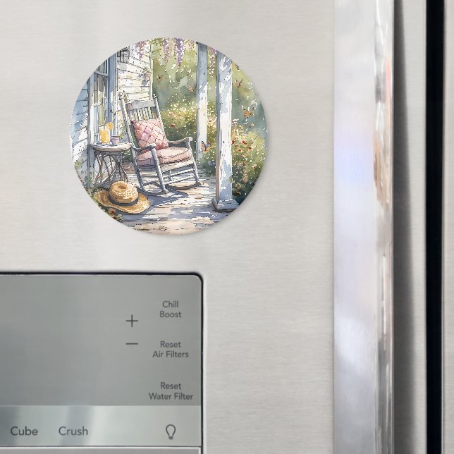 Wisteria Porch Rocking Chair Szene Magnet (In Situ (Kühlschrank))