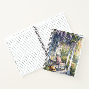 Wisteria Porch Rocking Chair Szene Notizbuch