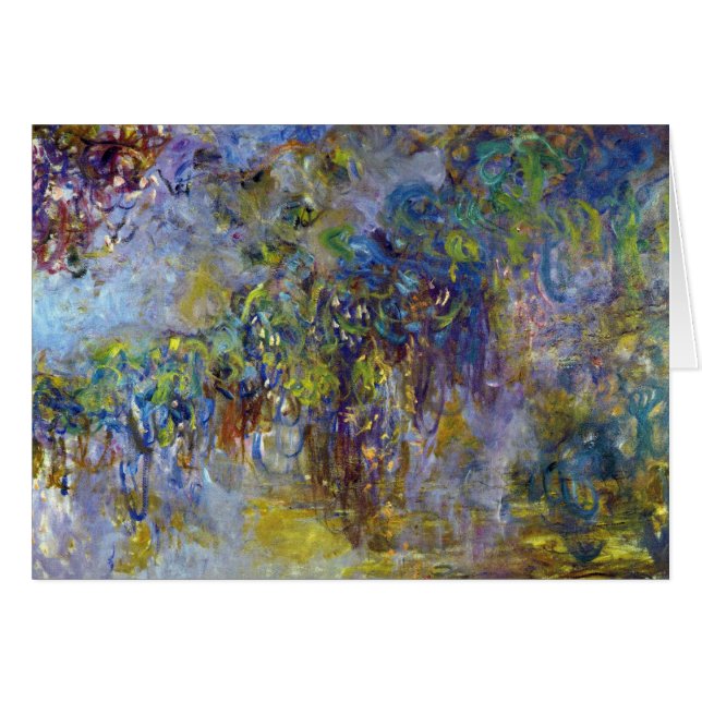 Wisteria (rechte Hälfte) von Claude Monet (Vorderseite (Horizontal))
