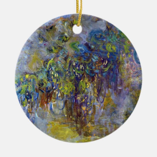 Wisteria (rechte Hälfte) von Claude Monet Keramik Ornament (Vorne)