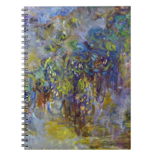 Wisteria (rechte Hälfte) von Claude Monet Notizblock